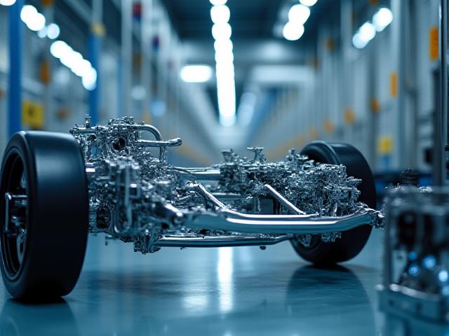 Advanced automotive production line components in transport